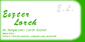 eszter lorch business card